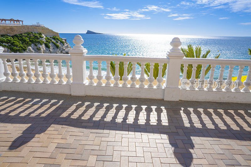 Benidorm Balcon del Mediterraneo balustrade在Alicante